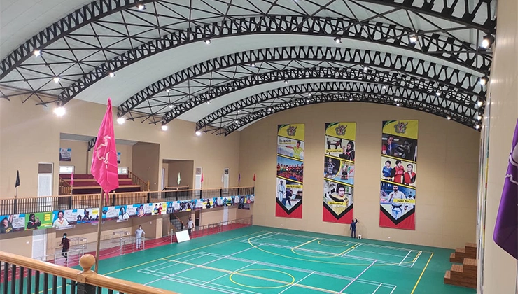 Indoor sports stadiums