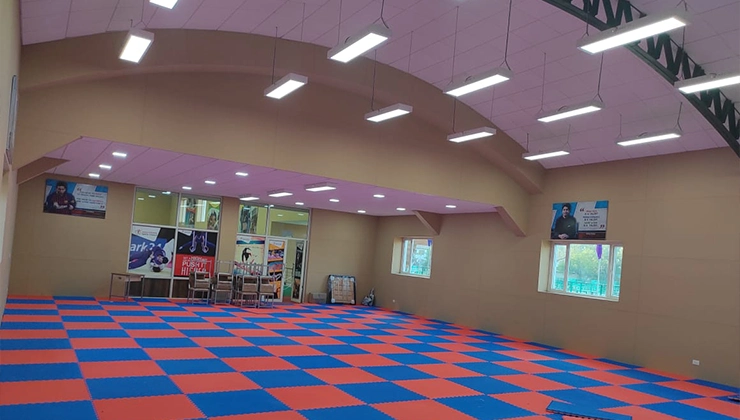 Indoor sports stadiums